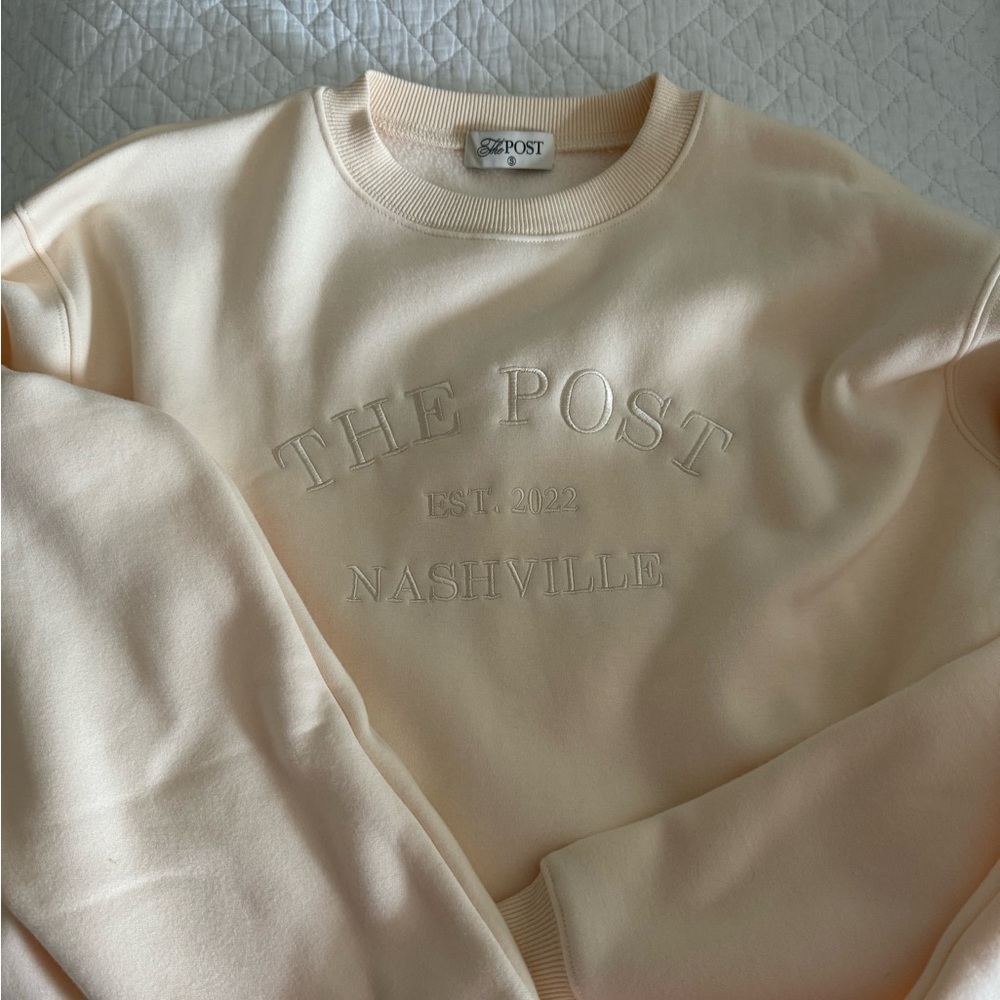 The Post Oversized Cream Sweatshirt